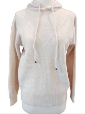 S. Christina Womens 100% Cashmere Hoodie Sweater Size L/XL NWT Preppy